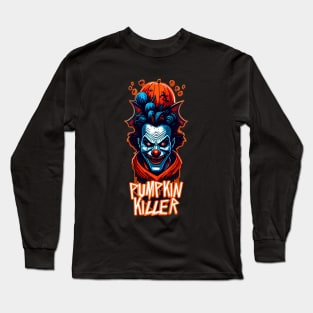 Pumpkin Killer clown of Halloween Long Sleeve T-Shirt